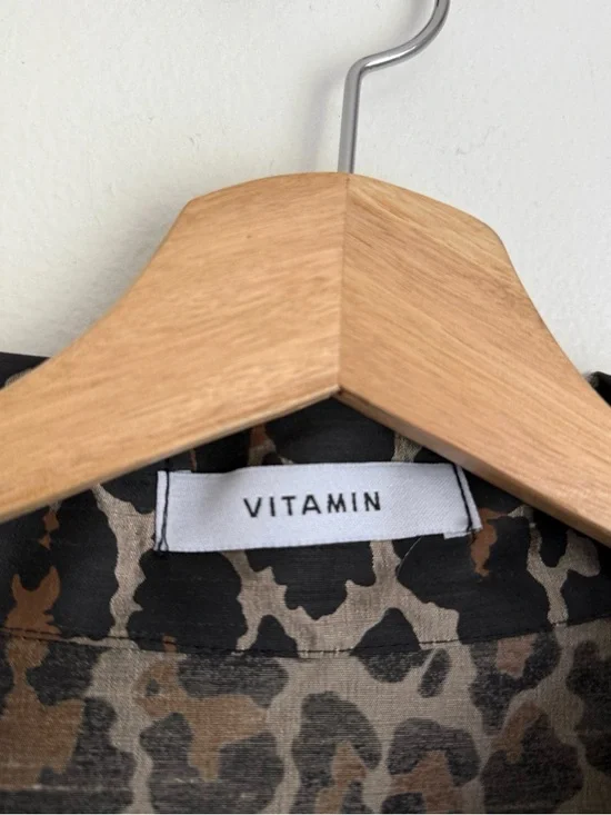 Vitamin Leopard Print Relaxed Coat - Picture 5 of 6